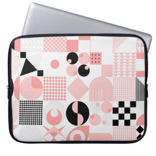 Abstract geometric vintage pattern made with simpl laptop sleeve