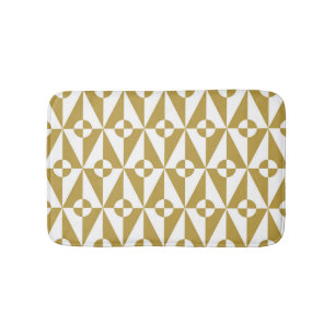 Abstract Geometric: Vintage Seamless Pattern Bath Mat