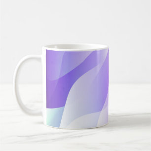 Abstract Geometric Wave Shape with Gradient Soft C Coffee Mug