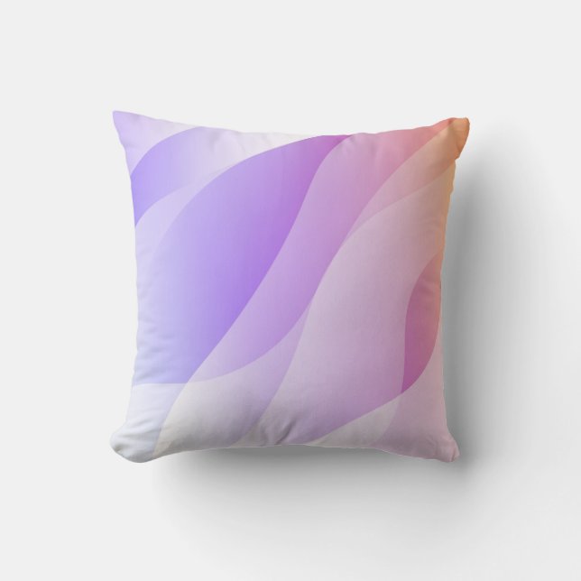 Abstract Geometric Wave Shape with Gradient Soft C Cushion (Front)