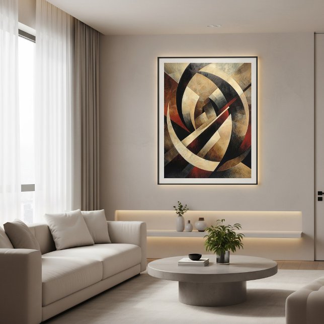Abstract Geometric Wood Texture Poster (Creator Uploaded)