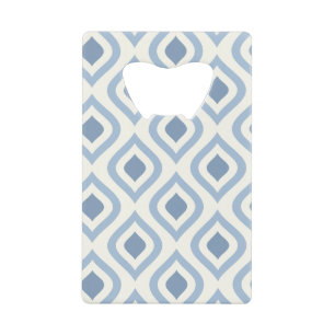 Abstract geometrical, blue and off white