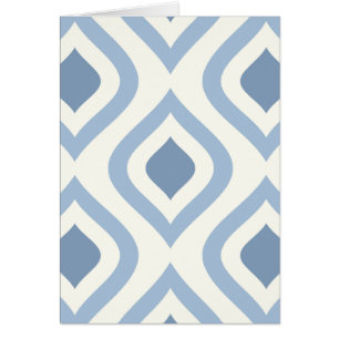 Abstract geometrical, blue and off white