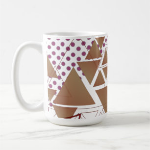 Abstract geometrical figures pattern coffee mug