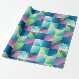 Abstract geometry seamless pattern wrapping paper