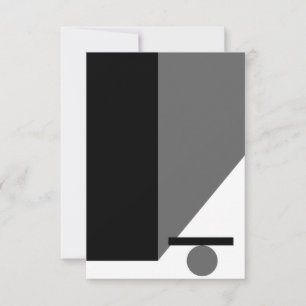 Abstract geometry wall art RSVP card