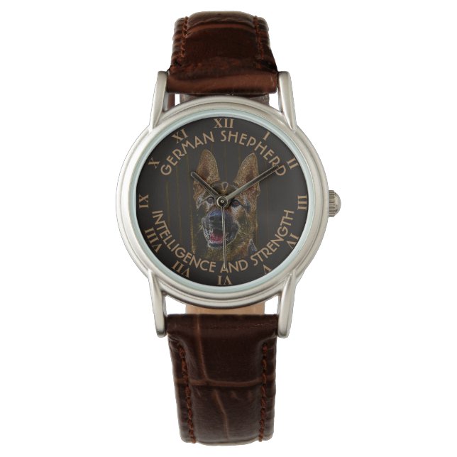 Abstract German Shepherd Dog Watch (Front)