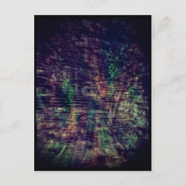 Abstract Ghost Sign and Tree Postcard (Front)