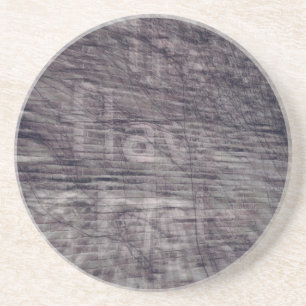 Abstract Ghost Sign on Brick Building Coaster