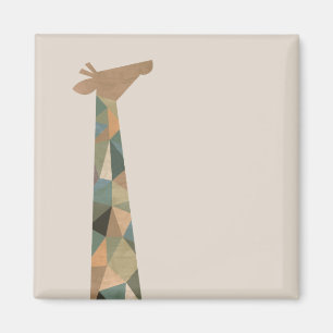 Abstract Giraffe Magnet