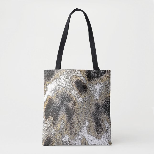 ABSTRACT GIRAFFE SKIN TOTE BAG (Front)