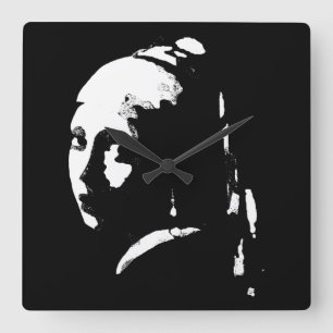 Abstract Girl with a Pearl Earring Wall Clock