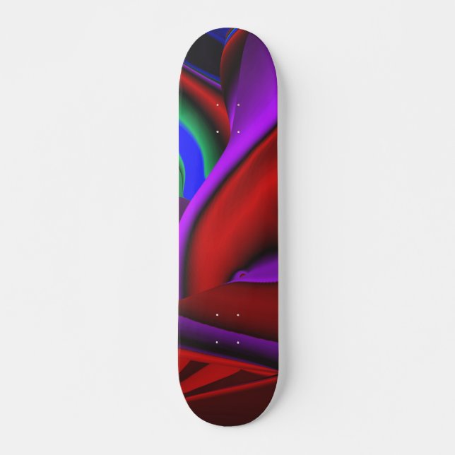 Abstract Girly mini Skateboard (Front)