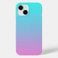 abstract girly pink turquoise ombre mermaid colour