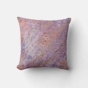 Abstract glam pink and gold texture effect cushion