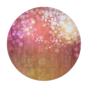 Abstract glamourous sparkle background. cutting board