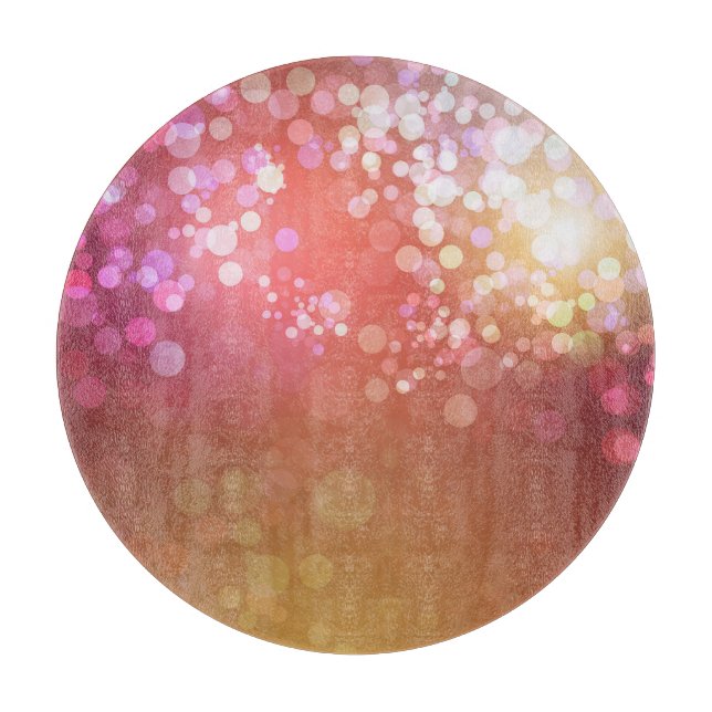 Abstract glamourous sparkle background. cutting board (Front)