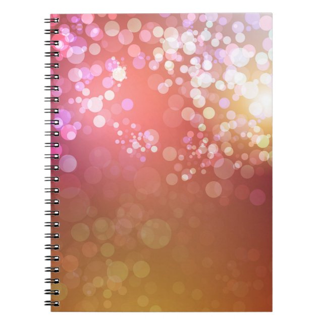 Abstract glamourous sparkle background. notebook (Front)