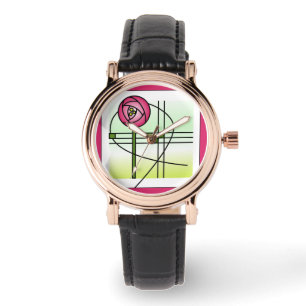 Abstract Glasgow Rose  Watch