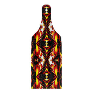 Abstract Glass cutting Board Paddle