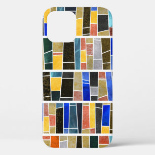 Abstract glass mosaic: high-resolution texture. iPhone 12 case