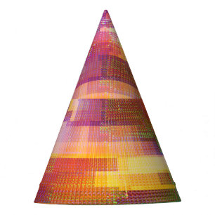 Abstract glitch: test screen texture party hat