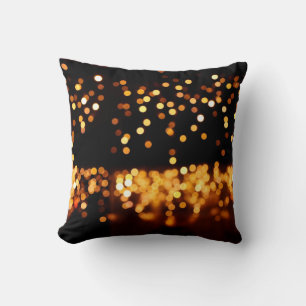 Abstract glitter lights cushion