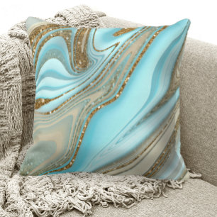 Abstract Glitter Strata ID903 Cushion