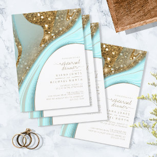 Abstract Glitter Strata Rehearsal Dinner ID903