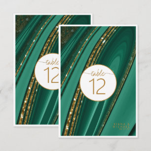 Abstract Glitter Strata Table Number Gr Wht ID903