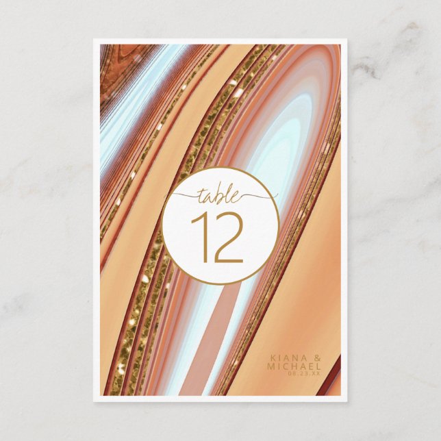 Abstract Glitter Strata Table Number SW ID903 (Back)