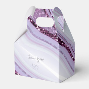 Abstract Glitter Strata Wedding Thanks V2 Llc ID90 Favour Box