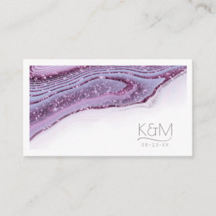 Abstract Glitter Strata Wedding Website Lilc ID903 Enclosure Card