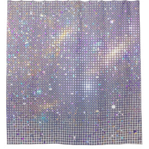 Abstract, glittering geometric texture. shower curtain
