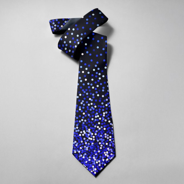 Abstract Glitters Falling On Black Background Tie (Creator Uploaded)