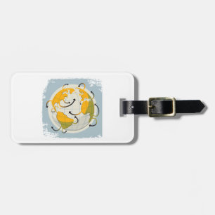 Abstract Globe Luggage Tags