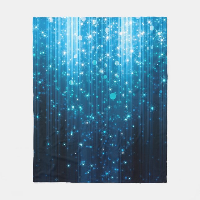 Abstract glowing background fleece blanket (Front)