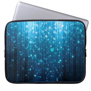 Abstract glowing background laptop sleeve