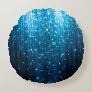 Abstract glowing background round cushion