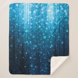 Abstract glowing background sherpa blanket