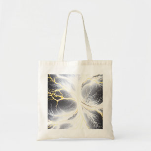 Abstract Glowing Energy Tree Tote Bag