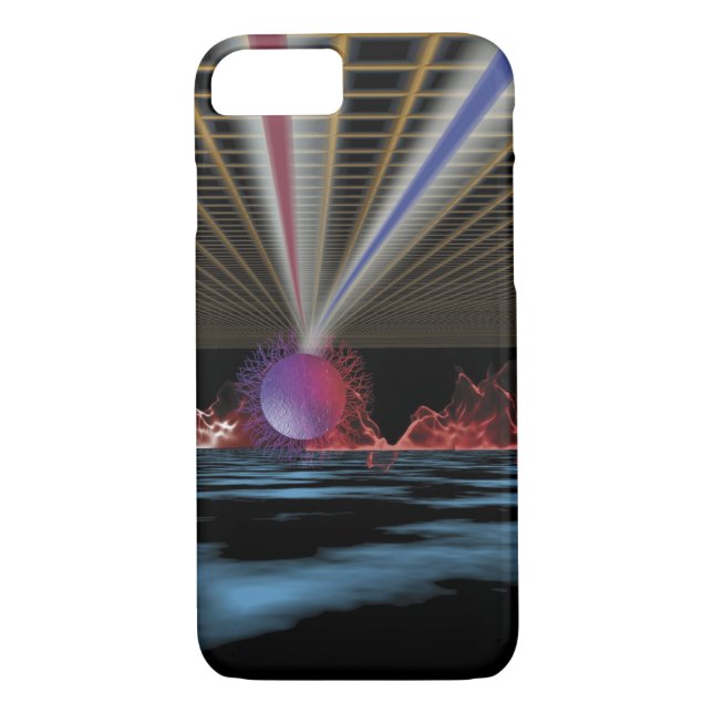 Abstract Glowing Orb Over Water Case-Mate iPhone Case (Back)