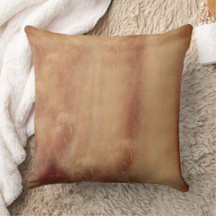 Abstract Gold And Rust Art Cushion