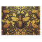 Abstract gold bee. Golden floral insect pattern