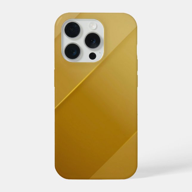 Abstract Gold Diagonal Layers Luxury Art iPhone Case (Back)