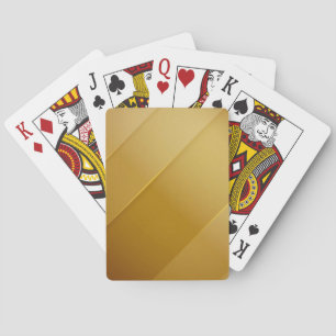 Abstract Gold Diagonal Layers Luxury Art Playing Cards