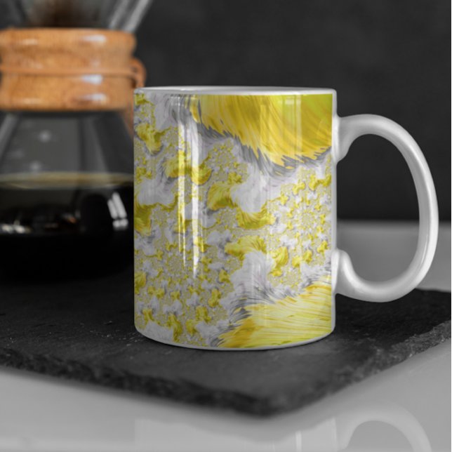 Abstract Gold Fractal Coffee Mug (Creator Uploaded)