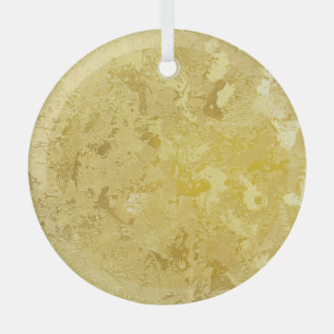 Abstract Gold Grunge Texture Background Glass Tree Decoration