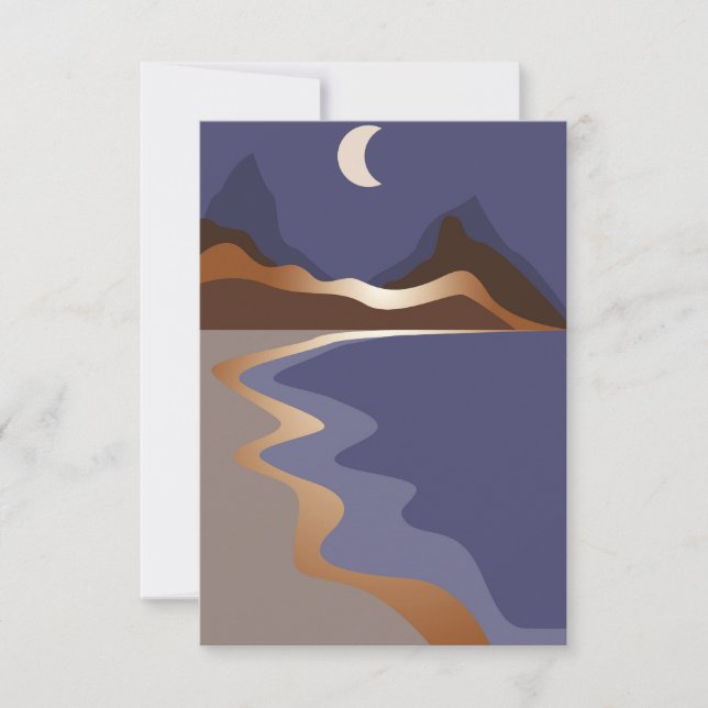 Abstract gold landscape announcement (Front)