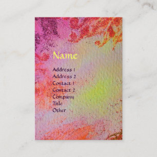 ABSTRACT GOLD MAGIC SWIRLS MONOGRAM BUSINESS CARD